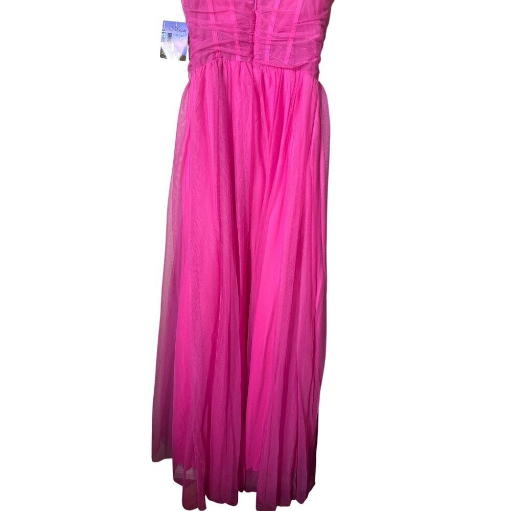 Size 5* MORGAN AND CO. Women's Corset Gown W/Sweetheart Neck & Spaghetti Straps, - Picture 5 of 9